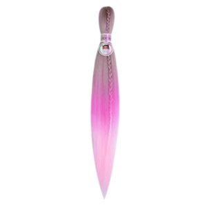 VIP Kanekalon 3-80, (Green/Hot Plum/L Pink), 70 см.