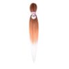 VIP Kanekalon 3-96, (30/Orange S/White), 70 см.