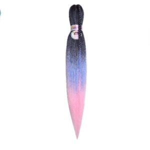 VIP Kanekalon 3-41, (Black/L Blue/L Pink), 70 см.