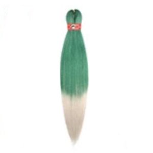 Easy braid Канекалон Green/Silver, 60 см.