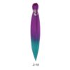 VIP Kanekalon 2-19, (Hot plum/D Mint), 70 см.