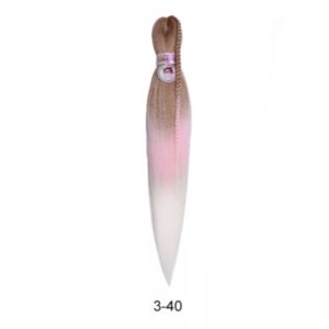 VIP Kanekalon 3-40, (27/L Pink/White), 70 см.