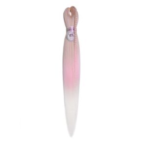 VIP Kanekalon 3-33, (613/L Pink/White), 70 см.